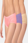 Incare High Rise Full Coverage Hipster Panty (Pack of 3) - Multicolor — thumbnail 1