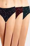 Incare 3/4th Coverage Low Rise Bikini Panty (Pack of 3) - Multicolor — thumbnail 1