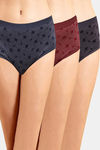 Incare Full Coverage High Rise Hipster Panty (Pack of 3) - Multicolor — thumbnail 1