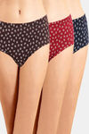 Incare High Rise Full Coverage Hipster Panty (Pack of 3) - Multicolor — thumbnail 1