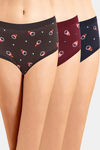 Incare High Rise Full Coverage Hipster Panty (Pack of 3) - Multicolor — thumbnail 1