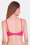 Bleeding Heart Single Layered Non Wired Full Coverage T-Shirt Bra - Magenta — thumbnail 2