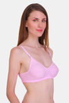 Bleeding Heart Single Layered Non Wired Full Coverage T-Shirt Bra - Pink — thumbnail 3