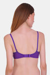 Bleeding Heart Single Layered Non Wired Full Coverage T-Shirt Bra - Purple — thumbnail 2