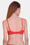 Bleeding Heart Single Layered Non Wired Full Coverage T-Shirt Bra - Red — thumbnail 2
