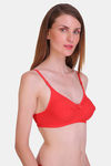 Bleeding Heart Single Layered Non Wired Full Coverage T-Shirt Bra - Red — thumbnail 4