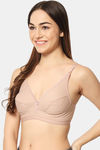 Bleeding Heart Double Layered Non Wired Full Coverage T-Shirt Bra - Almond — thumbnail 3