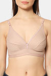 Bleeding Heart Double Layered Non Wired Full Coverage T-Shirt Bra - Almond — thumbnail 5