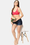 Bleeding Heart Double Layered Non Wired Full Coverage T-Shirt Bra - Magenta — thumbnail 7