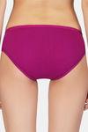 Bleeding Heart Medium Rise Three-Fourth Coverage Bikini Panty - Purple — thumbnail 2