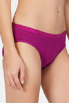 Bleeding Heart Medium Rise Three-Fourth Coverage Bikini Panty - Purple — thumbnail 3