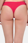 Bleeding Heart Low Rise Zero Coverage Thong - Magenta — thumbnail 3