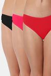 Bleeding Heart Low Rise Zero Coverage Thong (Pack of 3) - Multicolor — thumbnail 1