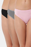 Bleeding Heart Low Rise Zero Coverage Thong (Pack of 3) - Multicolor — thumbnail 1