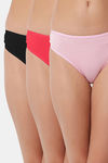 Bleeding Heart Low Rise Zero Coverage Thong (Pack of 3) - Multicolor — thumbnail 1