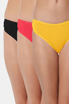 Bleeding Heart Low Rise Zero Coverage Thong (Pack of 3) - Multicolor — thumbnail 1