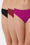 Bleeding Heart Low Rise Zero Coverage Thong (Pack of 3) - Multicolor — thumbnail 1