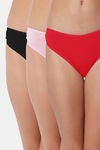 Bleeding Heart Low Rise Zero Coverage Thong (Pack of 3) - Multicolor — thumbnail 1