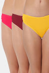 Bleeding Heart Low Rise Zero Coverage Thong (Pack of 3) - Multicolor — thumbnail 1