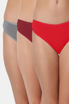 Bleeding Heart Low Rise Zero Coverage Thong (Pack of 3) - Multicolor — thumbnail 1
