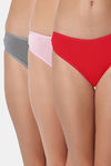 Bleeding Heart Low Rise Zero Coverage Thong (Pack of 3) - Multicolor — thumbnail 1