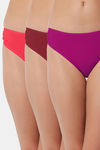 Bleeding Heart Low Rise Zero Coverage Thong (Pack of 3) - Multicolor — thumbnail 1