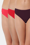 Bleeding Heart Low Rise Zero Coverage Thong (Pack of 3) - Multicolor — thumbnail 1