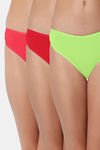 Bleeding Heart Low Rise Zero Coverage Thong (Pack of 3) - Multicolor — thumbnail 1