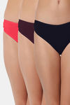 Bleeding Heart Low Rise Zero Coverage Thong (Pack of 3) - Multicolor — thumbnail 1