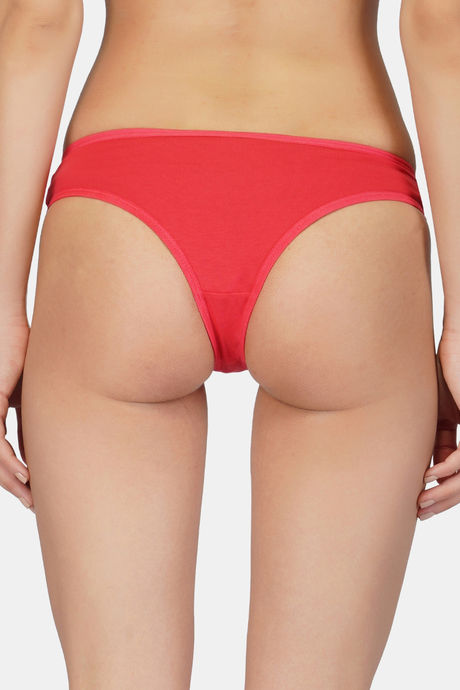 Bleeding Heart Low Rise Zero Coverage Thong (Pack of 3) - Multicolor — image 4