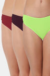 Bleeding Heart Low Rise Zero Coverage Thong (Pack of 3) - Multicolor — thumbnail 1