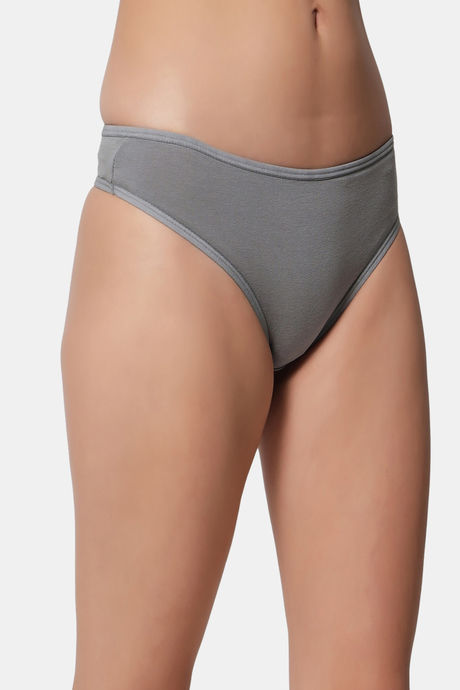 Bleeding Heart Low Rise Zero Coverage Thong (Pack of 2) - Black Grey — image 7