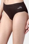 Bleeding Heart Medium Rise Full Coverage Bikini Panty - Brown — thumbnail 3