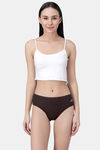 Bleeding Heart Medium Rise Full Coverage Bikini Panty - Brown — thumbnail 4