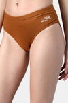 Bleeding Heart Medium Rise Full Coverage Bikini Panty - Mustard — thumbnail 3