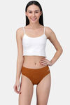 Bleeding Heart Medium Rise Full Coverage Bikini Panty - Mustard — thumbnail 4