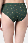 Bleeding Heart Medium Rise Full Coverage Bikini Panty - Green — thumbnail 2
