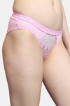 Bleeding Heart Medium Rise Full Coverage Bikini Panty - Pink — thumbnail 3