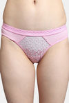Bleeding Heart Medium Rise Full Coverage Bikini Panty - Pink — thumbnail 4