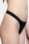 Bleeding Heart Low Rise Zero Coverage Thong - Black — thumbnail 4