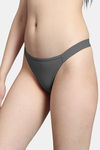 Bleeding Heart Low Rise Zero Coverage Thong - Grey — thumbnail 4
