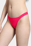 Bleeding Heart Low Rise Zero Coverage Thong - Magenta — thumbnail 4