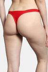 Bleeding Heart Low Rise Zero Coverage Thong - Red — thumbnail 2