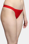Bleeding Heart Low Rise Zero Coverage Thong - Red — thumbnail 3