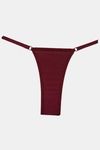 Bleeding Heart Low Rise Zero Coverage Thong - Maroon — thumbnail 3