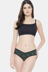 Bleeding Heart Medium Rise Full Coverage Bikini Panty (Pack of 2) - Green Maroon — thumbnail 7