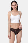 Bleeding Heart Medium Rise Full Coverage Bikini Panty (Pack of 2) - Brown Blue — thumbnail 7