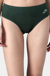 Bleeding Heart Medium Rise Full Coverage Bikini Panty (Pack of 2) - Green Maroon — thumbnail 6