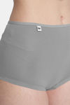 Bleeding Heart High Rise Full Coverage Boyshort - Grey — thumbnail 4