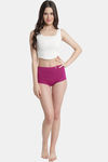 Bleeding Heart High Rise Full Coverage Boyshort - Purple — thumbnail 5